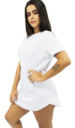 Vestido camiseta on sale branco