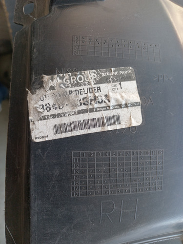 Tolva Salpicadera Delantera Derecha Sentra 2013 A 2019 (Usado)