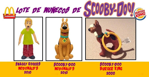 Scobby Doo: Lote De Muñecos (mcdonalds & Burger King). 