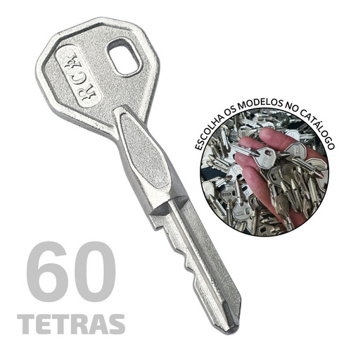 Kit De 60 Chaves Tetras Virgens Para Cópia - Rca