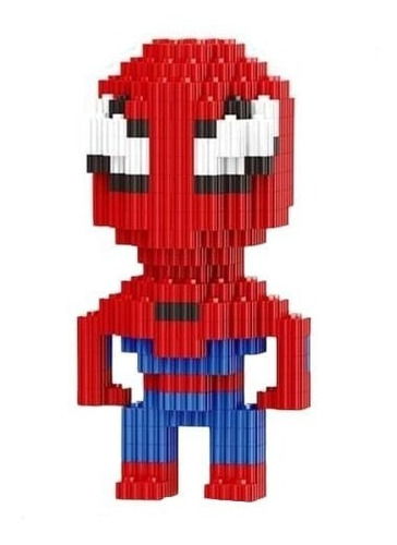 Micro Bloques Juego Figurita Spiderman O Batman Juguete Asis