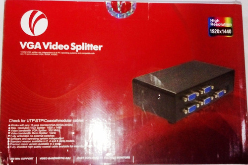 Splitter Vga Vcom 4 Puertos Monitor Video Excelente