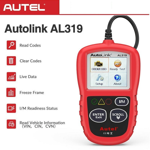 Autel Al329 Scanner Automotriz Multimarca Obd2 Español Full