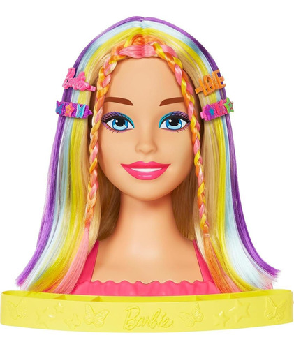 Barbie Cabeza Para Peinar Color Reveal Arcoris 20 Accesorios