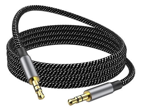 Cable Auxiliar Plug 3.5mm 2m Negro