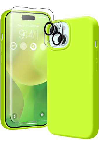 Funda Para Celular Gonez Verde Fluor P/ iPhone 15