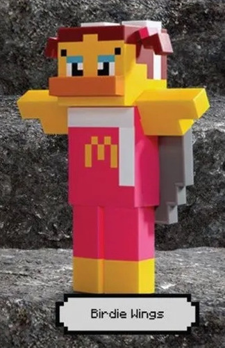 Figura Pajaro Birdie Wings Minecraft Mcdonalds Con Su Codigo