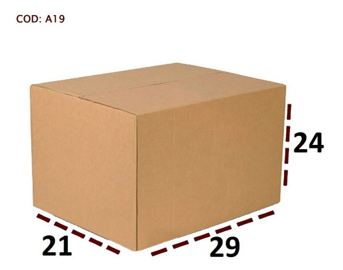 100 Caixas De Papelão Correios Sedex E-commerce 29 X 21 X 24