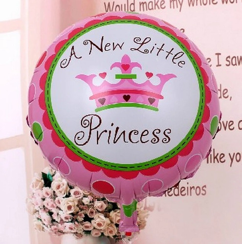 15 Globos Aluminio  Baby Shower A Newlittle Princes,princess