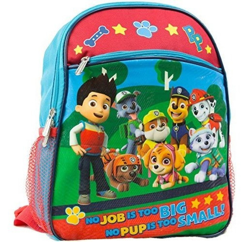 Nickelodeon Paw Patrol 12  Toddler Backpack With 8 Paw Patro