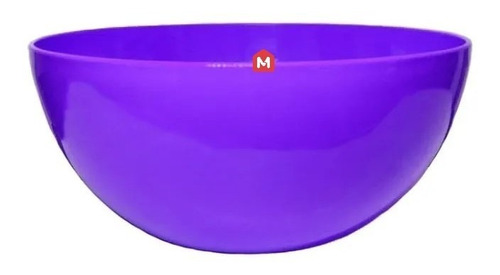 Bowl Plástico Ensaladera Carol Soft Irrompible Colores 23cm