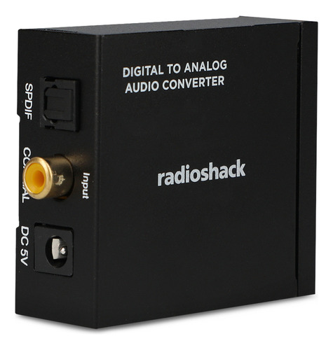 Convertidor De Audio Digital A Análogo Radioshack Color Negro