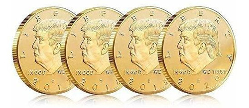4 Años Set Donald Trump Gold Coin: Colección Patriots 1hx7b