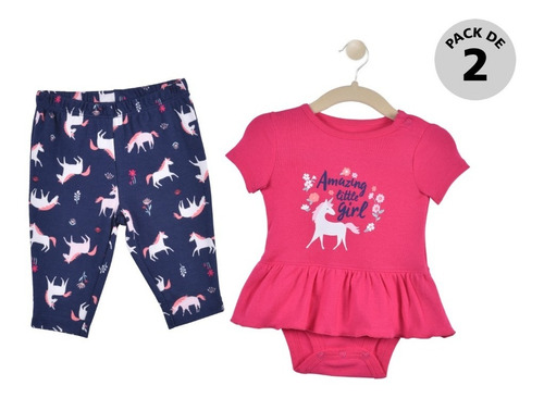 Leggings Y Pañalero Carters Unicornio