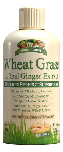 Suplemento Garden Greens Wheat Grass Com Gengibre (32 Porçõe