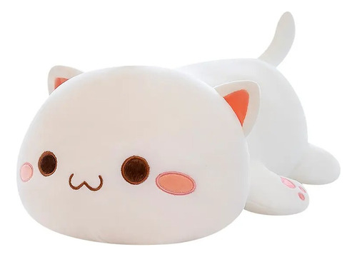 Peluche Suave Almohada Gatito Suavecito Kawaii 35 Cm