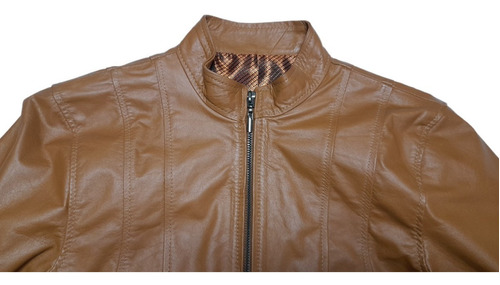 Chaqueta (oro)  Dama 100% En Cuero