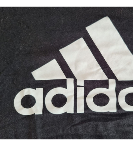 Remera Negra, Marca adidas, Talle S