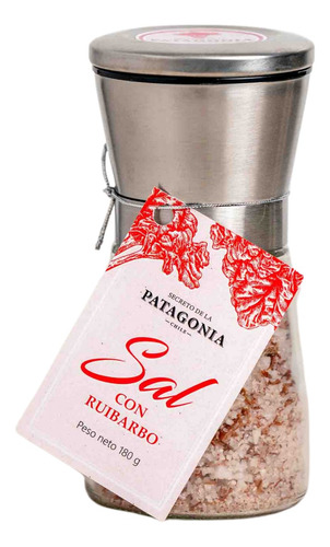 Molinillo Sal De Mar Cáhuil Con Ruibarbo Sabor Natural Sur