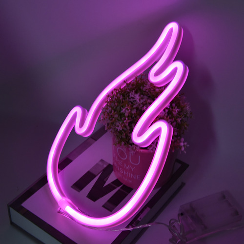 Llama Led Neon S Flame Ign Con Doble Fuente De Alimentación