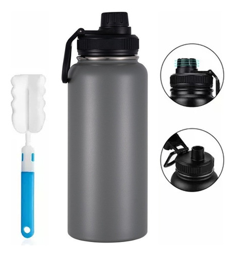 . Botella De Agua Fría/caliente De Acero Inoxidable De 1.2 L