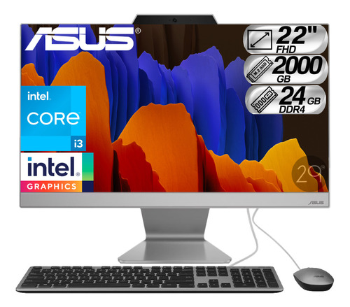 Todo En Uno Asus Intel Core I3 1215u Ssd 2000gb Ram 24gb
