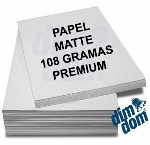 100 Folhas Papel Fotográfico Matte Fosco 108g A4 Capa Cd Dvd