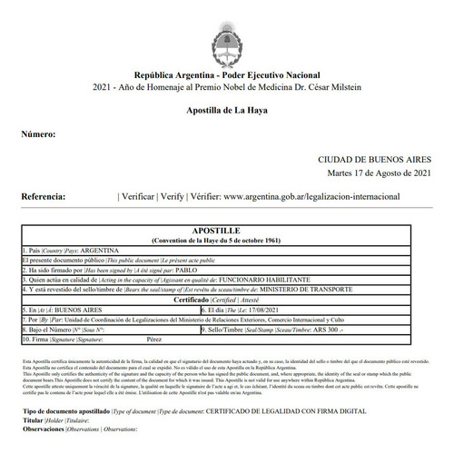 Imagen 3 de 3 de Gestion De Apostillado Y Partidas Bs As Y Caba