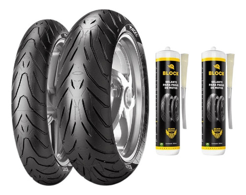 Par Pneus 120/70r17 + 160/60r17 Angel St Pirelli + Selantes