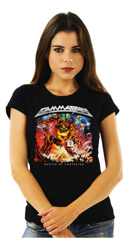 Polera Mujer Gamma Ray Master Of Confusion Metal Impresión D