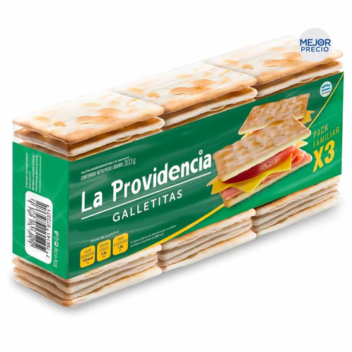 Imagen 1 de 7 de Galletitas De Agua Sandwich La Providencia - Mejor Precio