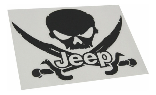 Emblema Adesivo Caveira Jeep Willys Renegade Cherokee Ad8