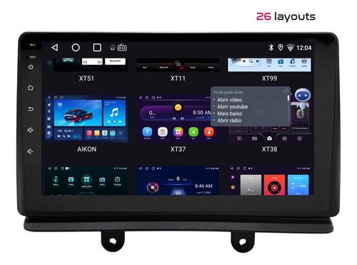 Multimidia Doblo 2002/2021 Android 14 2gb 64gb Voz 9p C/can