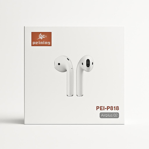 Fone De Ouvido Bluetooth Tws Sem Fio Peining Pei-p818 Branco