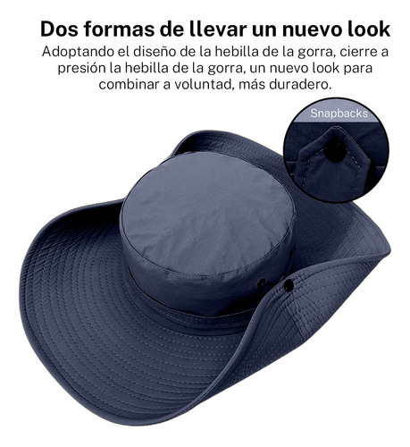 Sombrero Para El Sol Protector Gorro Pescador Anti-uv Visera