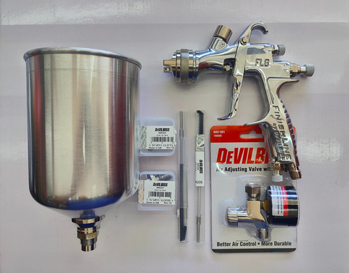 Pistola De Gravedad Devilbiss Flg 5 Hvlp 1.3, 1.4, 1.8mm