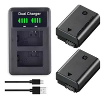 Comprar Kit Cargador Dual + 02batería Np-fw50 Para Sony A6300 A6400