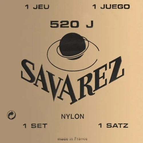 Encordado Savarez 520j Tensión Alta Para Guitarra Clásica