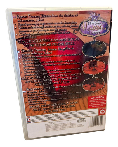 The Quest For Aladdin Treasure Play 2 Com Capa E Pôster Ps2