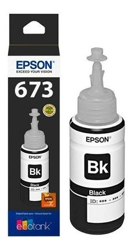 Imagen 2 de 2 de Tinta Epson T673 Negro Original T673120 Epson L800 L1800