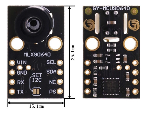 Módulo De Cámara Mlx90640 Sensor De Temperatura De Imagen