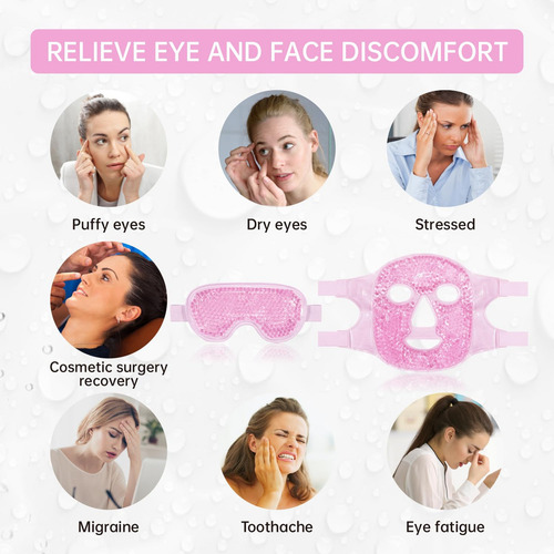 Mascarilla De Hielo Para Reducir Ojeras Y Migrañas