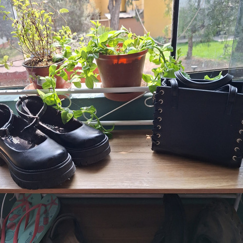 Zapatos Mary Jane T37 + Morral Cottagecore Vintage 10/10