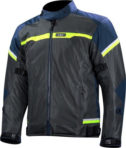 Jaqueta Ls2 Masculina Moto Riva Impermeável Verão Azul