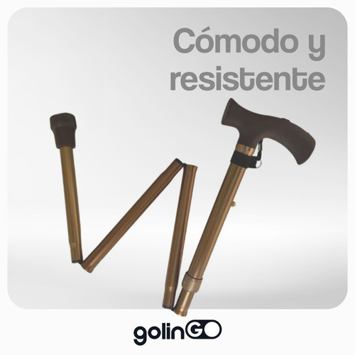 Imagen 2 de 7 de Bastón Ortopédico Plegable Ajustable 5 Niveles