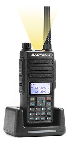 Baofeng Radios Dr1801 Uhf/Vhf 1024 Canales 8km Con Manos Libres Color Negro