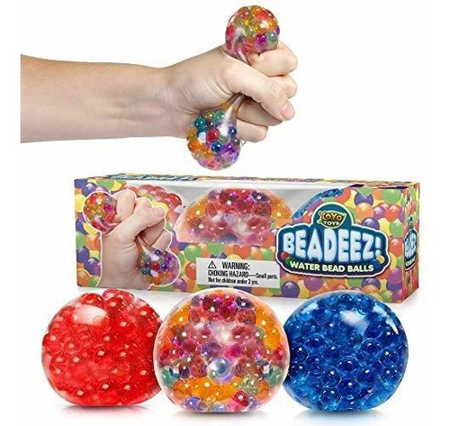 ¡ Beadeez! Juego De 3 Pelotas De Estrés Para Niños Y Años, P