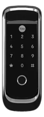 Fechadura Digital Yale Ybl 410b Sobrepor Biometria Aplicativo Bluetooth Preta E Prata Preta E Prata - R$ 323
