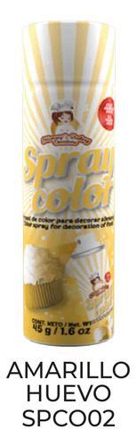 Colorante Amarillo Huevo Spray 45g Mabaker Reposteria Spco02