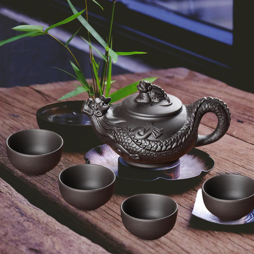 2 Juego De Té De Kung Fu Portátil Resistente Al Calor Para